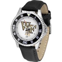 Wake Forest Demon Deacons WFU Mens Leather Wrist Watch