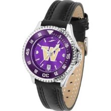 Washington Huskies UW NCAA Womens Leather Anochrome Watch ...