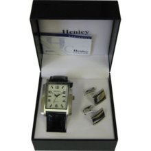 Watch & Cufflink Set Gents (h1112.4)