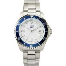 Watch Creations Ladies' Watch w/ Blue Bezel & Magnified Date Display Promotional