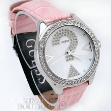 Watch Guess Pink Question Ladies U65007l4