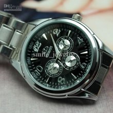 Watch Roman Numeral Dial Fashion Male Steel Watch Commercial Quartz