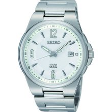 Watch Seiko Solar Sne209p1 MenÂ´s White