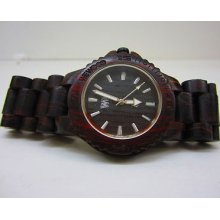 Wewood Chocolate 100% Natural Wood Watch Wristwatch