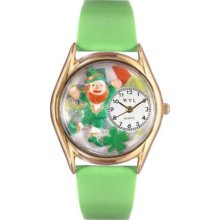 Whimsical Watch Kid's St. Patrick's Day Irish Flag Quartz Leather Strap Watch