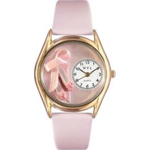 Whimsical Watches C-0510005 Whimsical Womens Ballet Shoes Pink Leather Watch