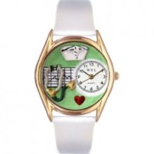 Whimsical Watches - C-0610031 - Whimsical Womens Nurse Green White