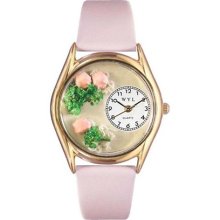 Whimsical Watches C-1210005 Whimsical Womens Roses Pink Leather Watch