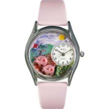 Whimsical Watches Kid s Pigs Quartz Leather Strap Watch