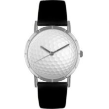 Whimsical Watches Kids R0840009 Classic Golf Lover Black Leather And