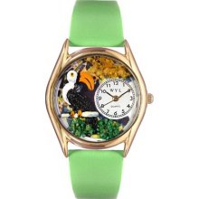 Whimsical watches wc0150006 toucan green leather and goldto - One Size