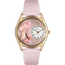 Whimsical watches wc0510005 ballet shoes pink leather and g - One Size