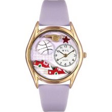 Whimsical watches wc0820021 volleyball lavender leather and - One Size