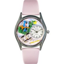 Whimsical watches ws0150012 bird watching yellow leather an - One Size