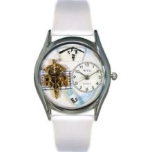 Whimsical Womens Rn White Leather Watch Whimsical Watches