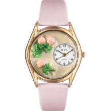 Whimsical Womens Roses Pink Leather Watch Whimsical Watches