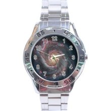 Whirlpool Nebula Galaxy Universe Stainless Steel Analogue Watch