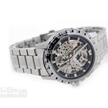 Wholesale -2pieces Wilon Automatic Mechanical Watch The Watch Back T