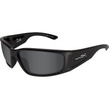 Wiley X Zak Polarized Sunglasses Smoke Grey/gloss Black Aczak04