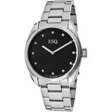 Women's Black Dial Stainless Steel ...