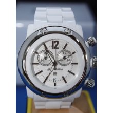 Womens Glam Rock Gk1106 White Miami Beach Chronograph Swiss Watch