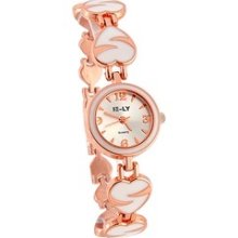 Women's Romantically Bracelet Wrist Watch - Pink - Stainless Steel - Adjustable