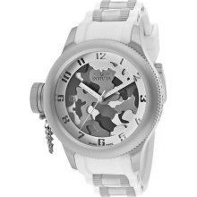 Women's Russian Diver Grey/Beige/Brown Camouflage Dial White Poly ...