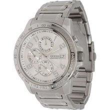 Wt Guess Men Watch Chrono Ss Bracelet Date U15062g1