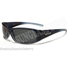 X-loop Polarized Sport Designer Sunglasses Shades Men Women Black Blue Pz66e