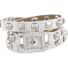 Xoxo Watch Women's Watch Xo5619 Silver Double Wrap Rhinestone Bezel Ladies Watch