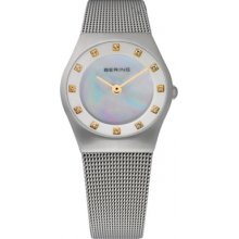 11927-004 Bering Time Ladies Silver Mesh Watch