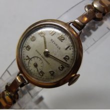 1920-30 Benrus Ladies Gold Watch with Subdial