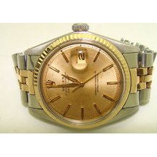 1959 Vintage Rolex Stainless Steel 18k Oyster Perpetual Datejust Automatic Watch