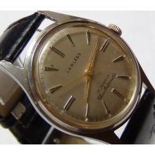 1960' Laweless by Berman Men's Swiss Made Thin Automatic 17Jwl Watch w/ Strap