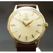 1966 Vintage Omega Automatic 550 17j Swiss Fancy Dress Men 10k Gold Filled