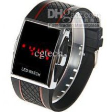 2011 New Digital Wrist Chic Unisex Silicone Watchband Led Watch With