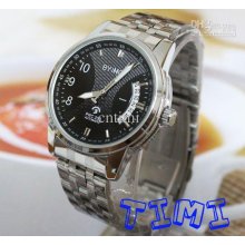 2012 Black Dial Mens Automatic Mechanical Date Wrist Watch