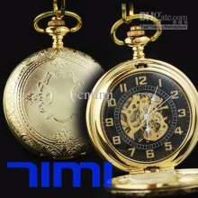 2012 Hotsale Classic Antique Gold Tone Mechanical Pocket Watch