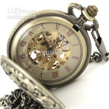 2012 Hotsale Mens Modern Skeleton Pocket Watch Pendant Watch Archaiz