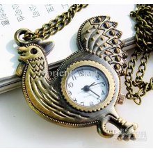 2012 Vintage Cock Pocket Watches Chain Unique Design Antique Cute An