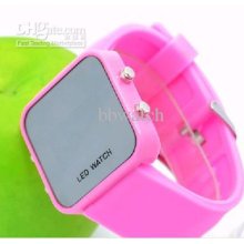 2012new 100pcs Lde Digital Display Students Children Watches Silicon