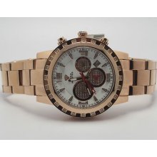 24 Stone Rose Gold Aqua Master Watch