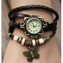 5color Fashion Classic Elegant Leather Strap Roma Number Dial Quartz Woman Watch