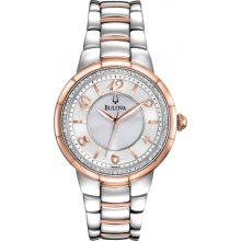 98R162 Bulova Ladies Diamonds Rosedale Watch