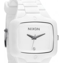 A139-1100 Nixon The Player White Diamond Watch