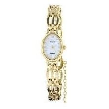 Accurist Sl201 Ladies Sterling Silver Gold Plated Watch RrpÂ£225.00