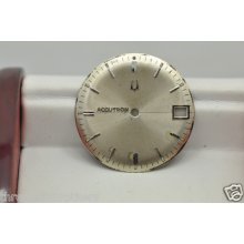 Accutron 0-10-9 Tri Champagne Date Dial