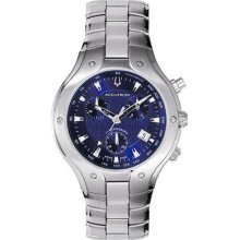 Accutron Men's 26b46 Killington Chronograph Blue Dial Watch