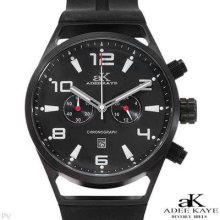 Adee Kaye Ak7232 Chronograph Men's Watch Black/black