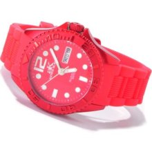 Adee Kaye Women's D'Alluminio Strap Watch RED